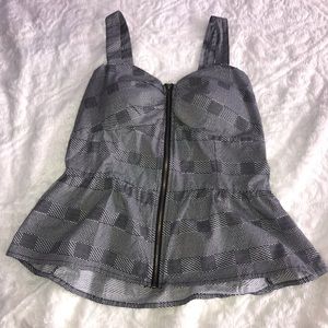 Zip up blouse